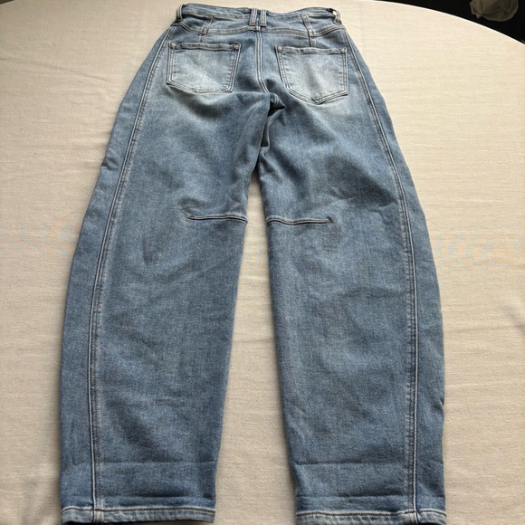 RISEN Mid Rise Slouchy Barrel Ankle Jeans Medium Wash Size 25 PGA21178 - Picture 7 of 13